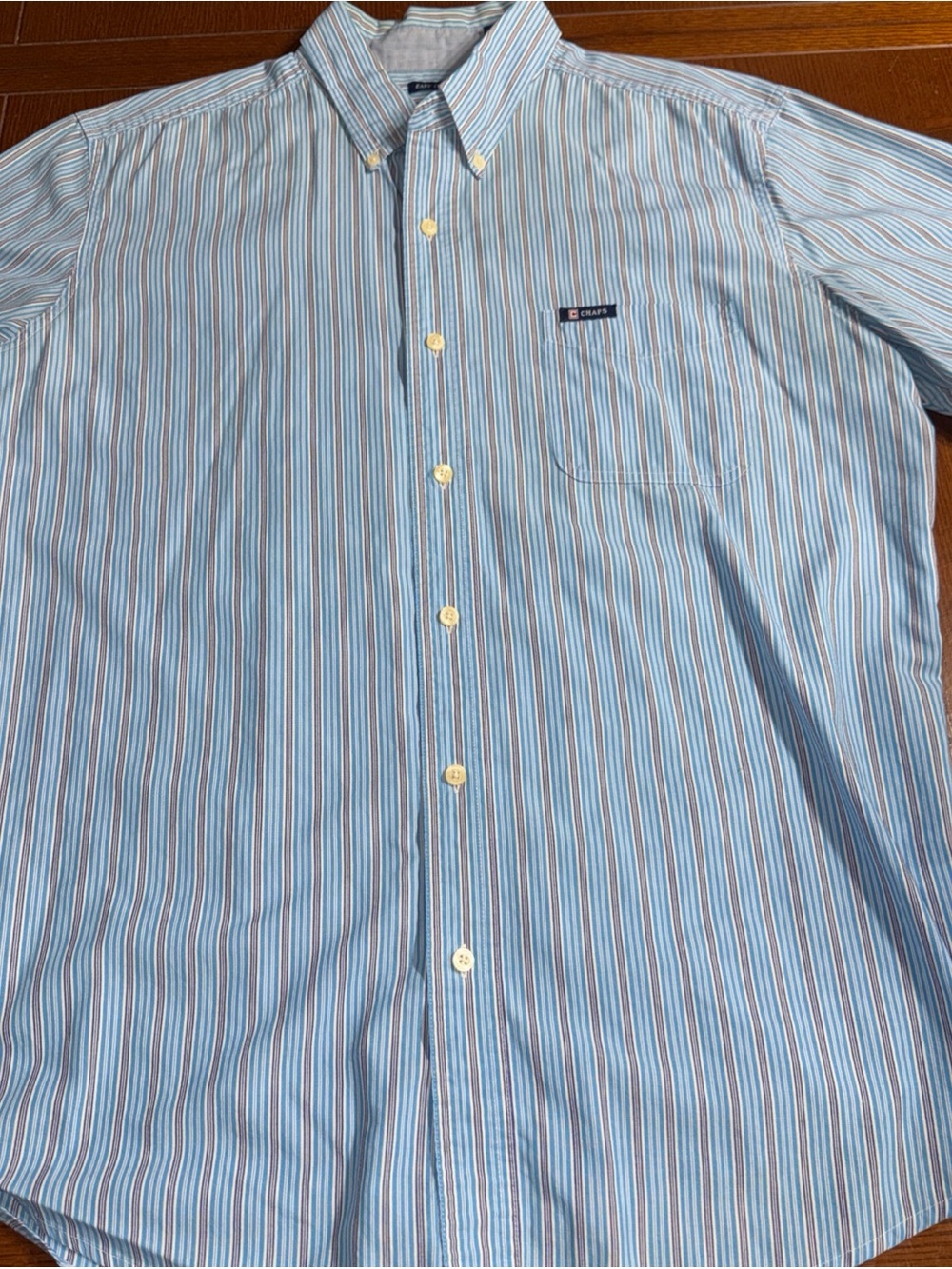 Chaps Men’s Size XL Classic Blue Multi-Stripe Button-Down Shirt